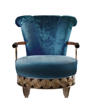 Stilsessel - MISOR LA 222 - Elledue srl - Samt / blau