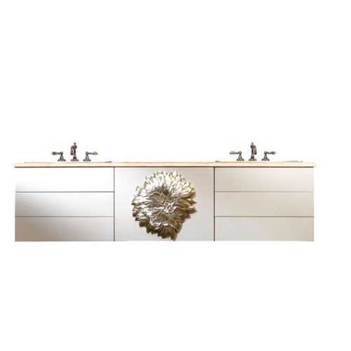 Doppelter Waschtisch-Unterschrank - THINK ABOUT FLOWERS AB 303 - Elledue srl - wandhängend / Holz / modern