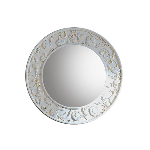 Wandmontierter Spiegel - SARAYA M 606 FG - Elledue srl - klassisch / rund / lackiertes Holz