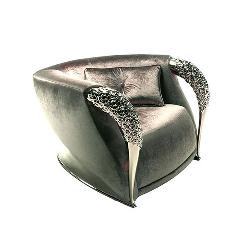 Klassischer Sessel - AQVILA LA 857 - Elledue srl - Samt