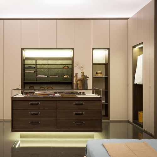 Moderner begehbarer Kleiderschrank - VENICE - Emmebi Industria Mobili - Eiche / Nussbaum / Esche