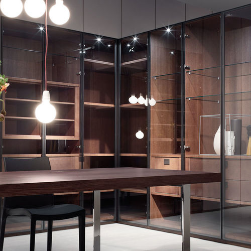Moderner begehbarer Kleiderschrank - ATLANDE WIND - Emmebi Industria Mobili - Eiche / Nussbaum / Esche