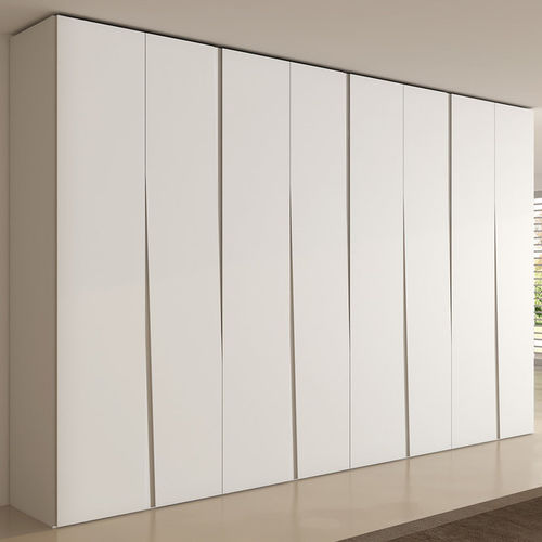 Moderner Kleiderschrank - SIPARIO - Emmebi Industria Mobili - lackiertes Holz / Nussbaum / mit Schwingtür