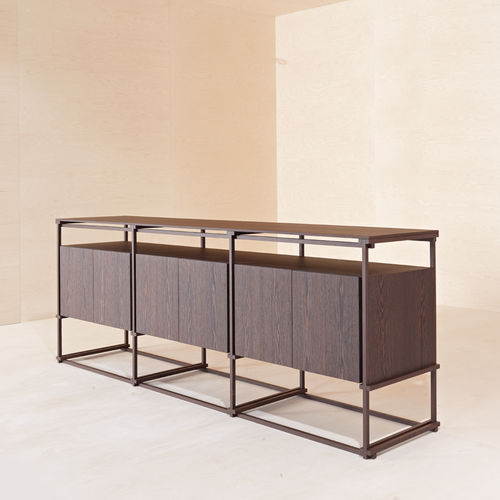 Modernes Sideboard - GRANDPA' - Emmemobili - Eiche / Massivholz / Wenge
