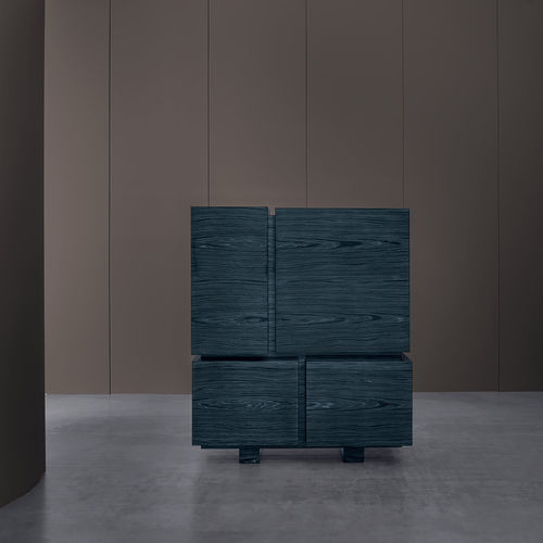 Hohes Sideboard - BLOCK - Emmemobili - modern / Eiche / Nussbaum