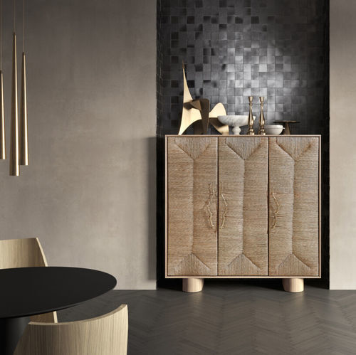 Hohes Sideboard - LARIO - Emmemobili - modern / Eiche / Nussbaum