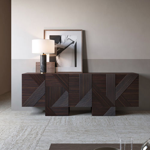 Modernes Sideboard - STRIPES  - Emmemobili - Eiche / Nussbaum / Kirschbaum