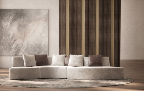 Modulsofa - DUNE  - Emmemobili - modern / Samt / Leder