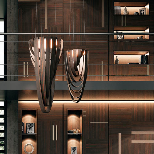 Hängelampe - EXCELSIOR - Emmemobili - Holz / modern / mit Kabel