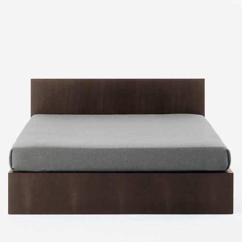 Doppelbett - BORGES L   - Emmemobili - modern / Kopfteil / Eiche