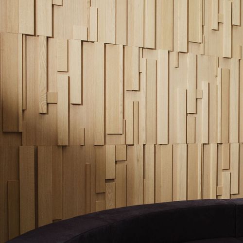 Dekorplatte für Wand - MODULAR - Emmemobili - Holz / Relief