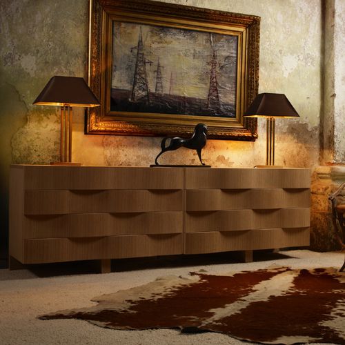 Modernes Sideboard - LERICI  - Emmemobili - Eiche / Wenge / von Ferruccio Laviani