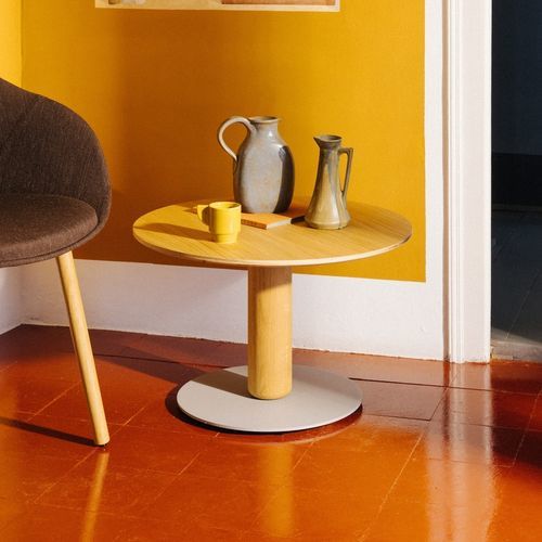 Moderner Beistelltisch - Taber  - Enea - Eiche / HPL / NTM Fenix®