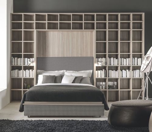 Hubbett - IQ SOFT - Erba Mobili di Erba Giulio e Alessandro - Doppelbett / modern / mit Ablage