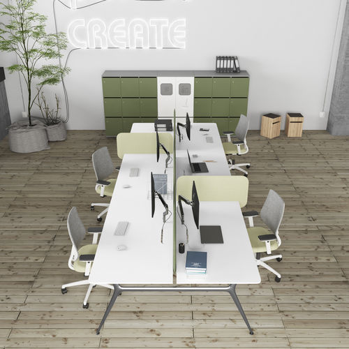 Schreibtisch für Open Space - P016 - ESTEL - modern / MDF / Laminat