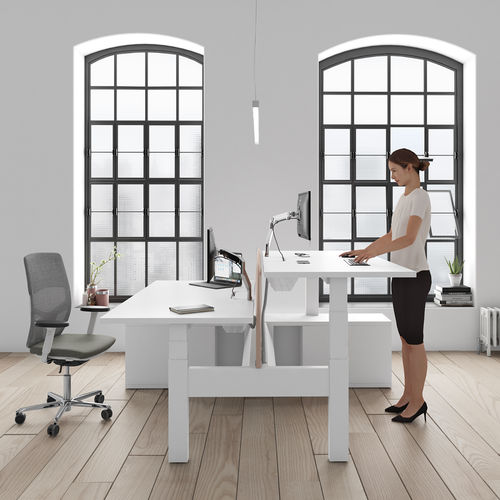 Schreibtisch für Open Space - EVOLUTION - ESTEL - bodenstehend / modern / MDF