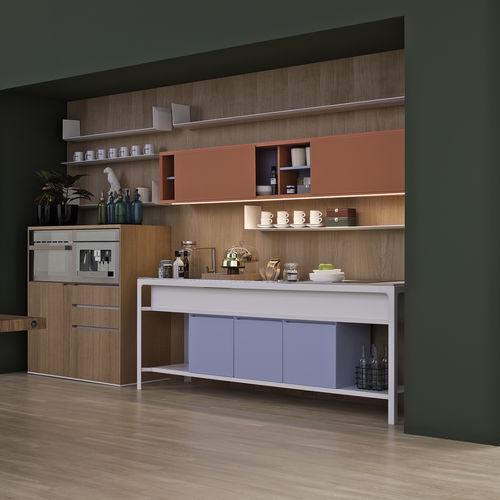 Freistehendes Küchenelement - WALL COUNTER P60 - ESTEL - unabhängig / mit Schublade