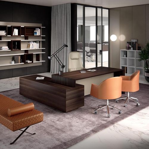 Chefschreibtisch - CAMPIELLO - ESTEL - bodenstehend / für 2 bis 4 Personen / modern