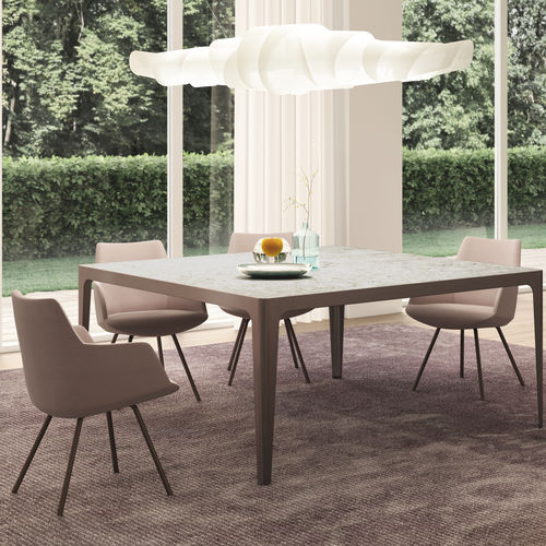 Moderner Tisch - GRAND MORE - ESTEL - Metall / Laminat / Keramik
