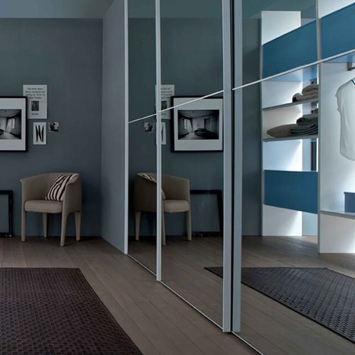 Modul-Kleiderschrank - ANFITEATRO - ESTEL - wandmontiert / modern / Spanplatte