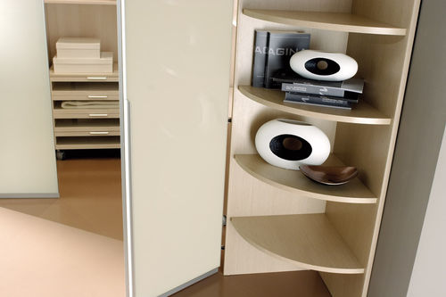 Moderner Kleiderschrank - SPAZIANTE - 6 - Faer Ambienti - Holz / mit Falttüren