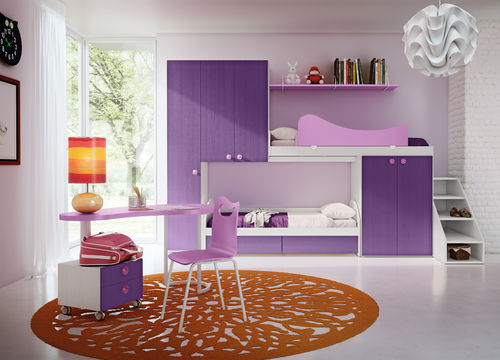 Violette Kinderzimmer - FIABA - CAPPUCCETTO ROSSO - Faer Ambienti - für Mädchen