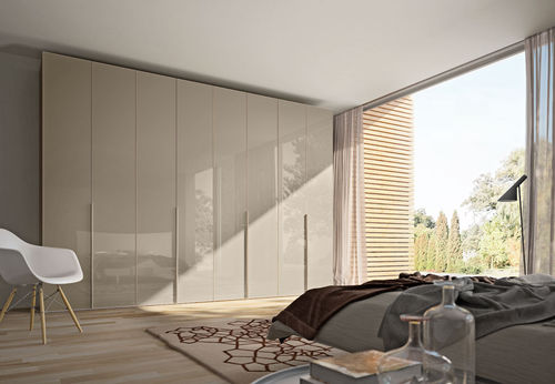 Moderner Kleiderschrank - WING - 1 - Faer Ambienti - Holz / mit Schwingtür