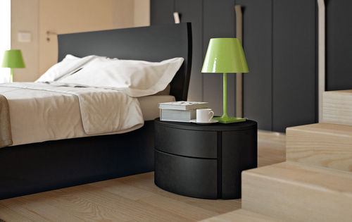 Moderner Nachttisch - WING - 3 - Faer Ambienti - Holz / oval / für Privatgebrauch