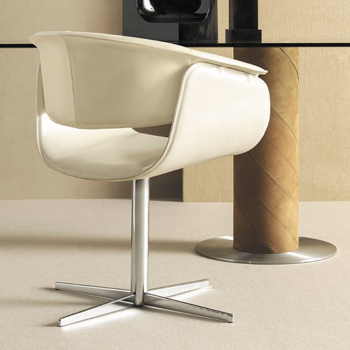 Moderner Stuhl - AIRLUX BC - fasem - für den Innenraum / Leder / Gestell aus Stahl