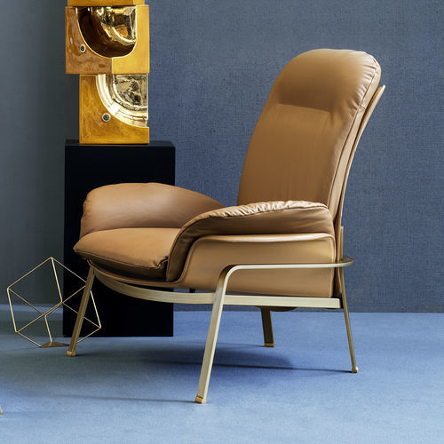 Moderner Sessel - ELECTA RELAX - fasem - Leder / genarbtes Rindleder / Buche