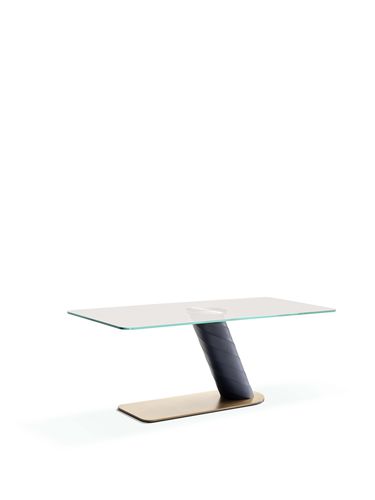 Bodenstehender Schreibtisch - ROLLING DESK - fasem - modern / Hartglas / Rauchglas
