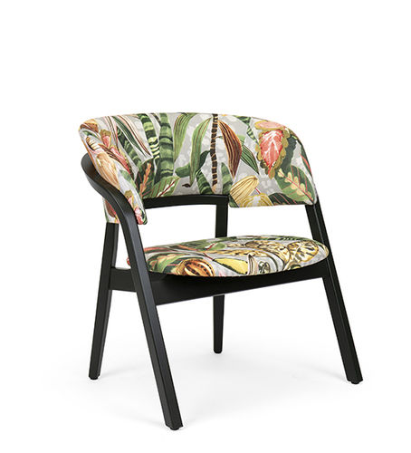 Moderner Sessel - PENAT LOUNGE - Fenabel- The heart of seating - Stoff / Holz / Polster