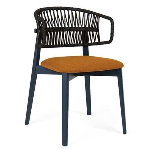 Moderner Stuhl - COFFEE CORD - Fenabel- The heart of seating - für den Innenraum / Stoff / Holz