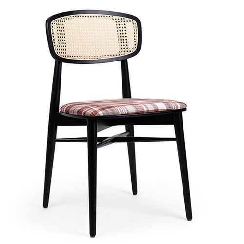 Moderner Stuhl - DONASELLA EST TP WICKER - Fenabel- The heart of seating - für den Innenraum / Stoff / Holz