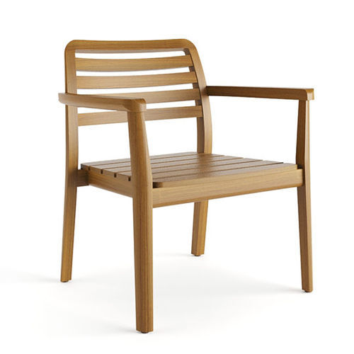 Moderner Sessel - PALMAR LOUNGE - Fenabel- The heart of seating - Holz / Holz / farblos