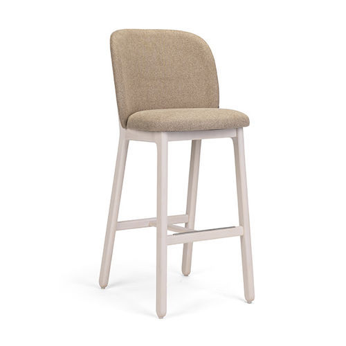 Moderner Barstuhl - ARCO - Fenabel- The heart of seating - für den Innenraum / Stoff / Gestell aus Holz