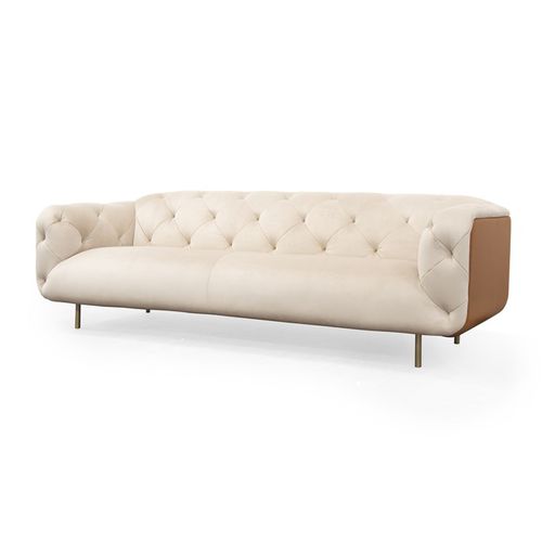 Modernes Sofa - OVERSEAS/A - Formitalia Group - Samt / Leder / weiß