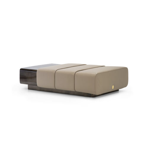 Moderner Couchtisch - CIGAR - Formitalia Group - Leder / Gestell aus Metall / rechteckig
