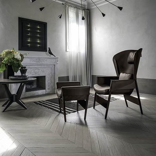 Modernes Sitzkissen - Heta - Frag - Leder / Esche / andere Formen