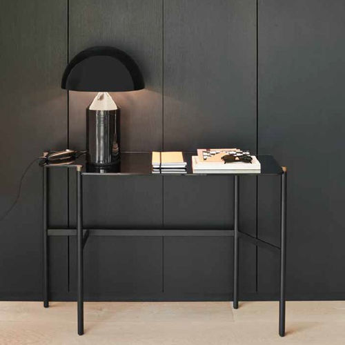Bodenstehender Schreibtisch - Arita - Frag - modern / Holzfurnier / Nussbaum