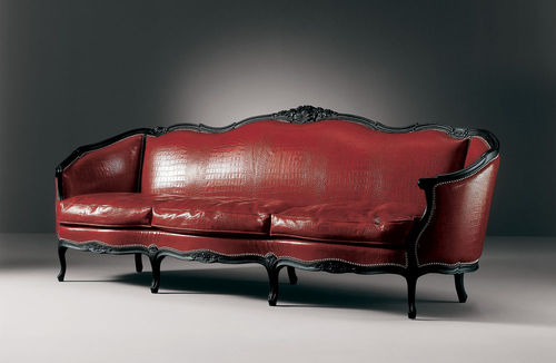 Stil-Sofa - NARCISO 105.3 - Fratelli Boffi - Leder / rot / für Hotels