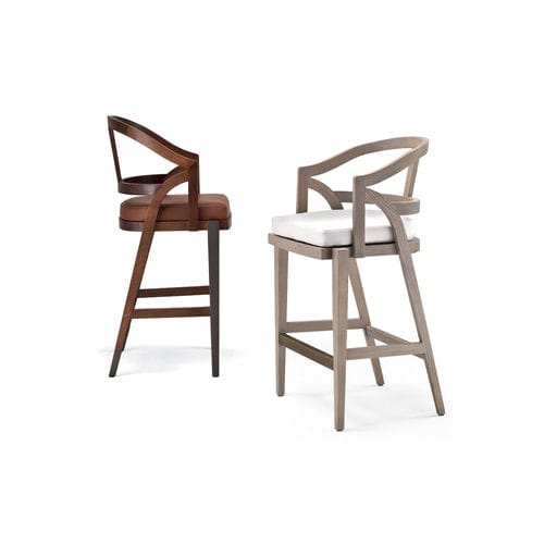 Moderner Barstuhl - RUKA - 7108 O/7108 S - Fratelli Boffi - für den Innenraum / Stoff / Gestell aus Holz