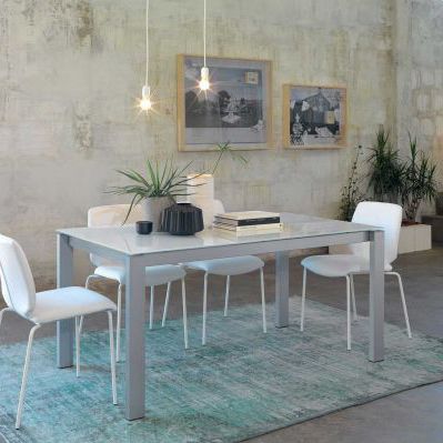 Moderner Tisch - T91 ZENITH - Friulsedie Sud by Dalmasson - Metall / Laminat / Stein