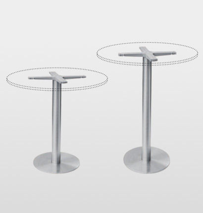 Edelstahl-Tischgestell - I40 / I40110 - Gaber - modern / für Gewerbegebrauch