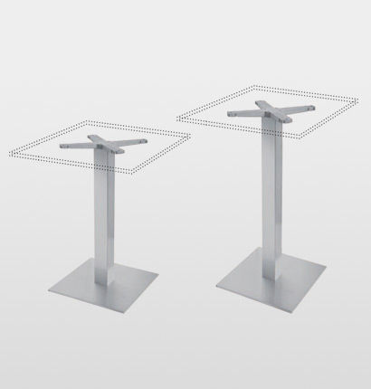 Edelstahl-Tischgestell - I60X60110 / I60X60 - Gaber - modern / für Gewerbegebrauch