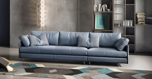 Modulsofa - SWING - Gamma Arredamenti International - modern / Leder / weiß