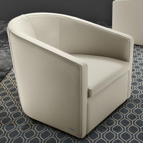 Moderner Sessel - PRETTY - Gamma Arredamenti International - Leder / beige