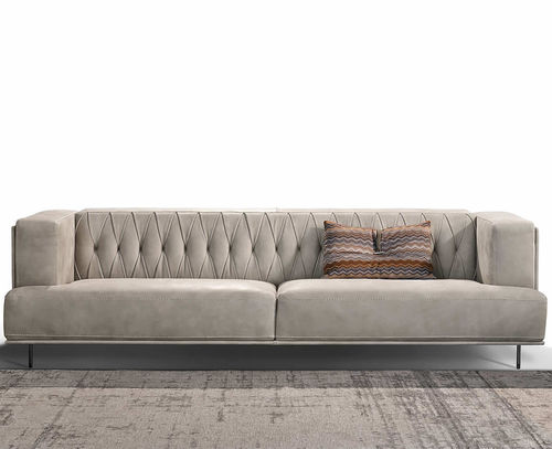 Modulsofa - MCQUEEN  - Gamma Arredamenti International - modern / Leder / beige