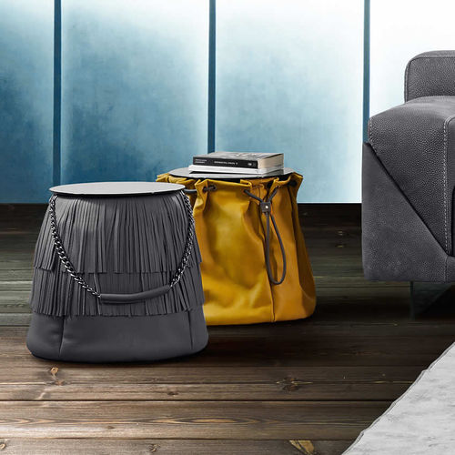Hocker / originelles Design - SMART  - Gamma Arredamenti International - Leder / Polster / smart