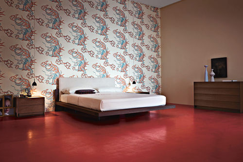 Doppelbett - SOUL - Giellesse di Galli Luigi eAlessandro e C. - modern / gepolstertes Kopfteil / Eiche